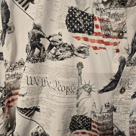 American Rag Graphic Print Shirt Mens Xl - Picture 3 of 4